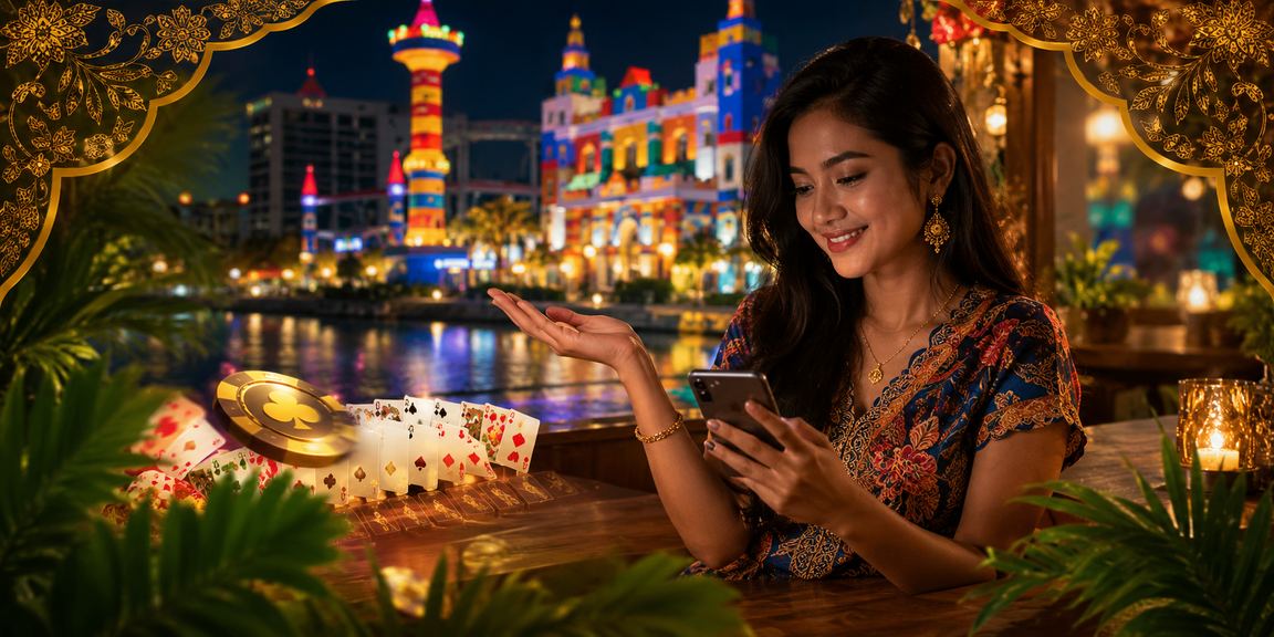 Permainan rummy bergaya batik di Malaysia